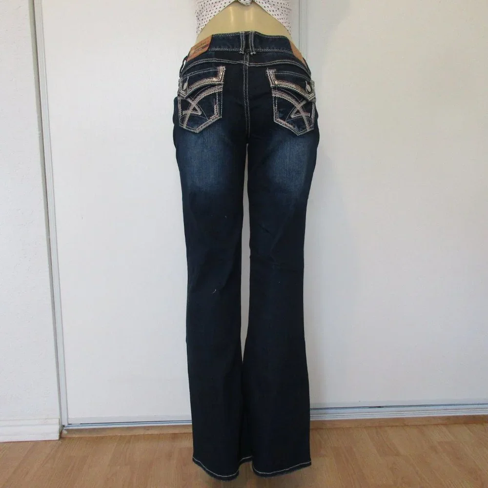 🌸SOLD🌸 New AMETHYST Jeans Size 13 Low Rise Boot Cut Denim - Picture 6 of 12